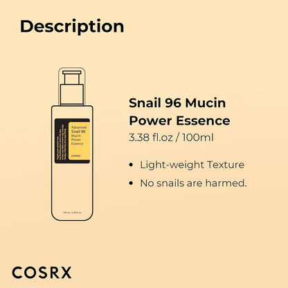 Snail 96 Mucin Power Essence (Buy 1 Get 1 Free)